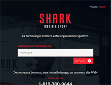 Tablet Screenshot of gestionsharkhockey.com